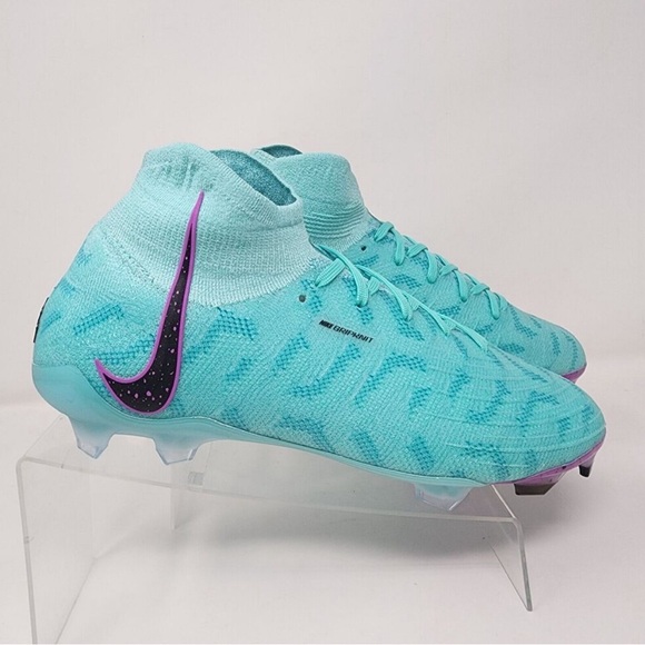 Nike Soccer Cleats Womens 8 Turquoise Phantom Luna Elite Gripknit Cyclone 360 - Picture 3 of 9